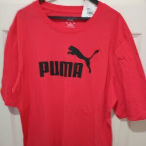 NWT Man's Red Puma X-Large T-shirt Comfortable XL Men's Shirt WOW!